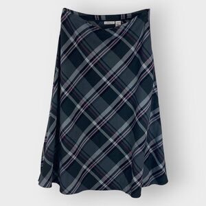 Croft and Barrow Maxi Skirt | 12 | Plaid | Stretch | Cottagecore Prairie